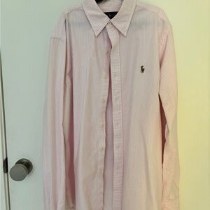 Ralph Lauren Pink Dress Shirt Classic Cotton Blend